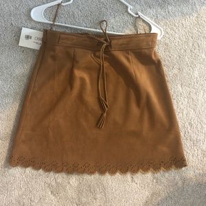 Sadie & Sage Suede Skirt